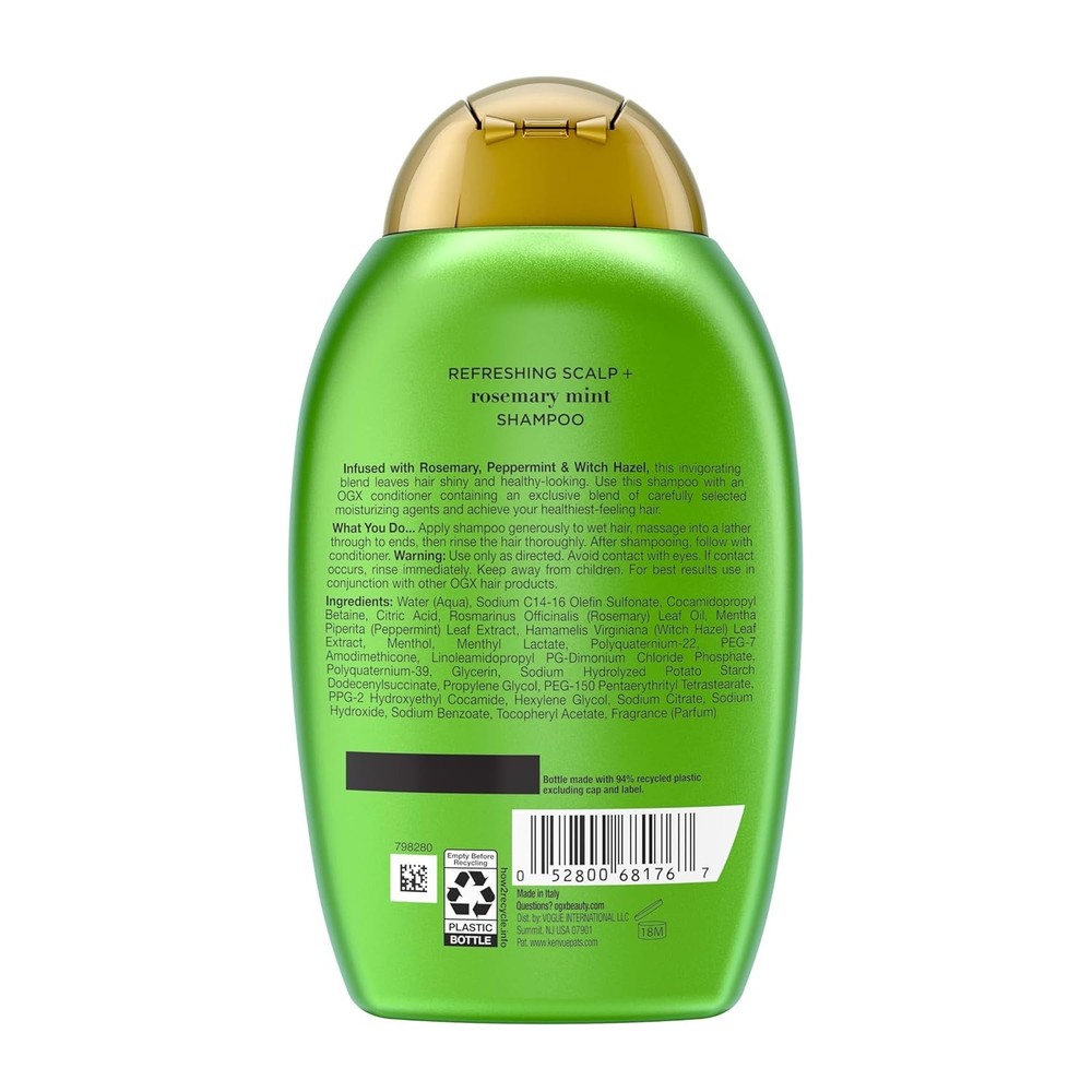 OGX Extra Strength Refreshing Scalp + Rosemary Mint Shampoo, Clarifying Shampoo