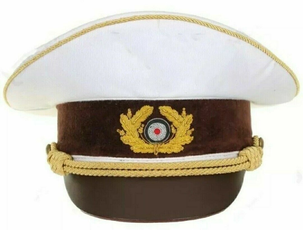 WWII German Visor Cap - White