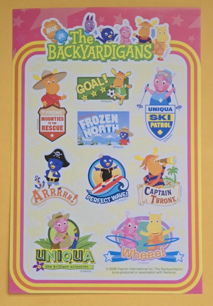 The Backyardigans Les Melidilous Sticker Sheet.