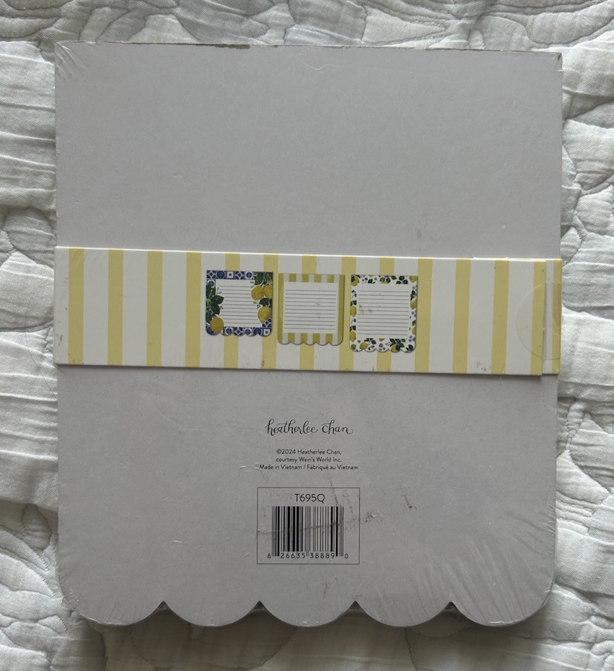 Heatherlee Chan Lemon Theme Layered Notepad 6x7”