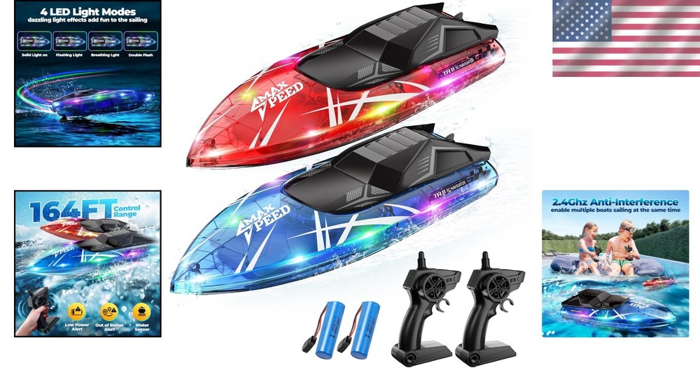 2.4Ghz Remote Control Boats for Pools & Lakes