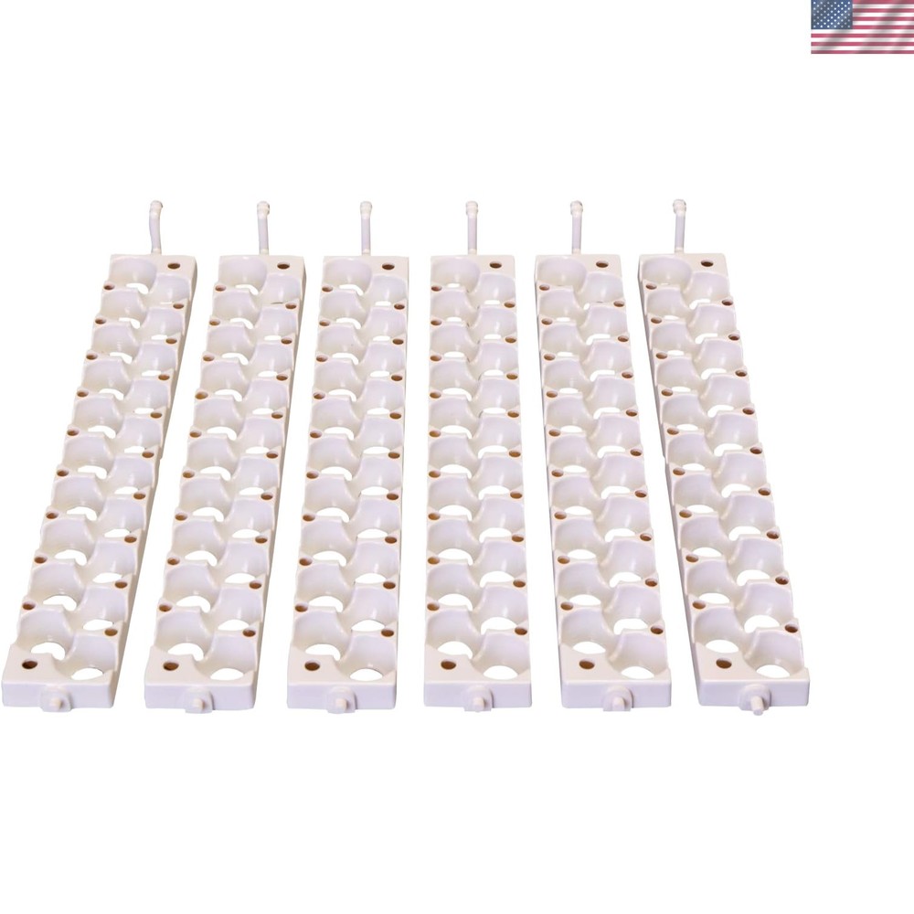 Efficient Quail Egg Turner Rails - Holds 120 Small Eggs, No Assembly Needed
