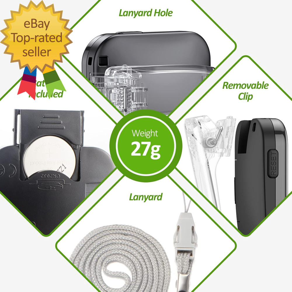 3D Pedometer for Walking Simple Step Counter for Walking with Removable Clip