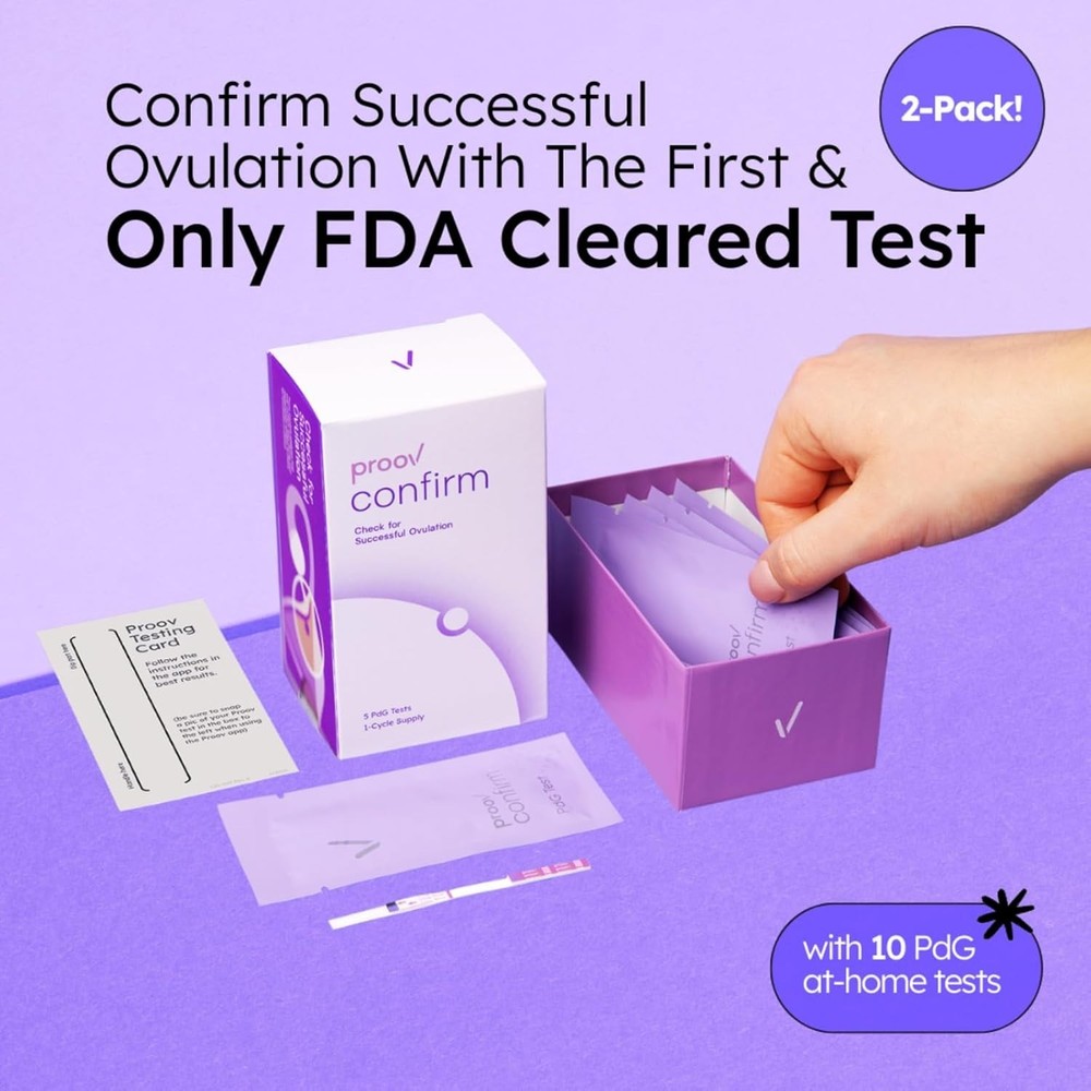 Ovulation Tracker: 10 PdG Strips for Women, Home with App Support