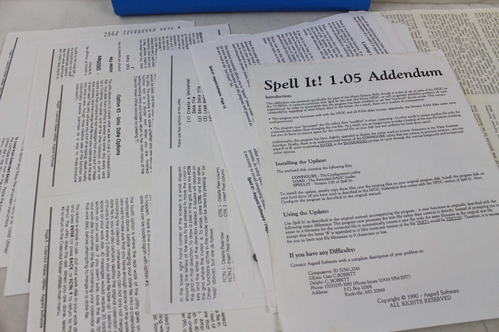 Vintage Computer Asgard Software Original Program Layouts Recipe Writer Gourmet