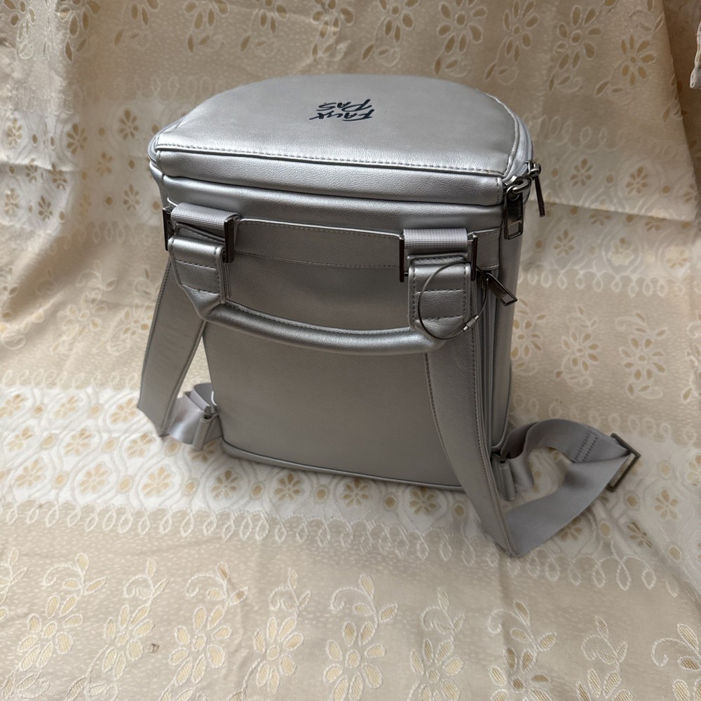 Corkcicle Eola Bucket Cooler Backpack Bag Silver Faux Pas