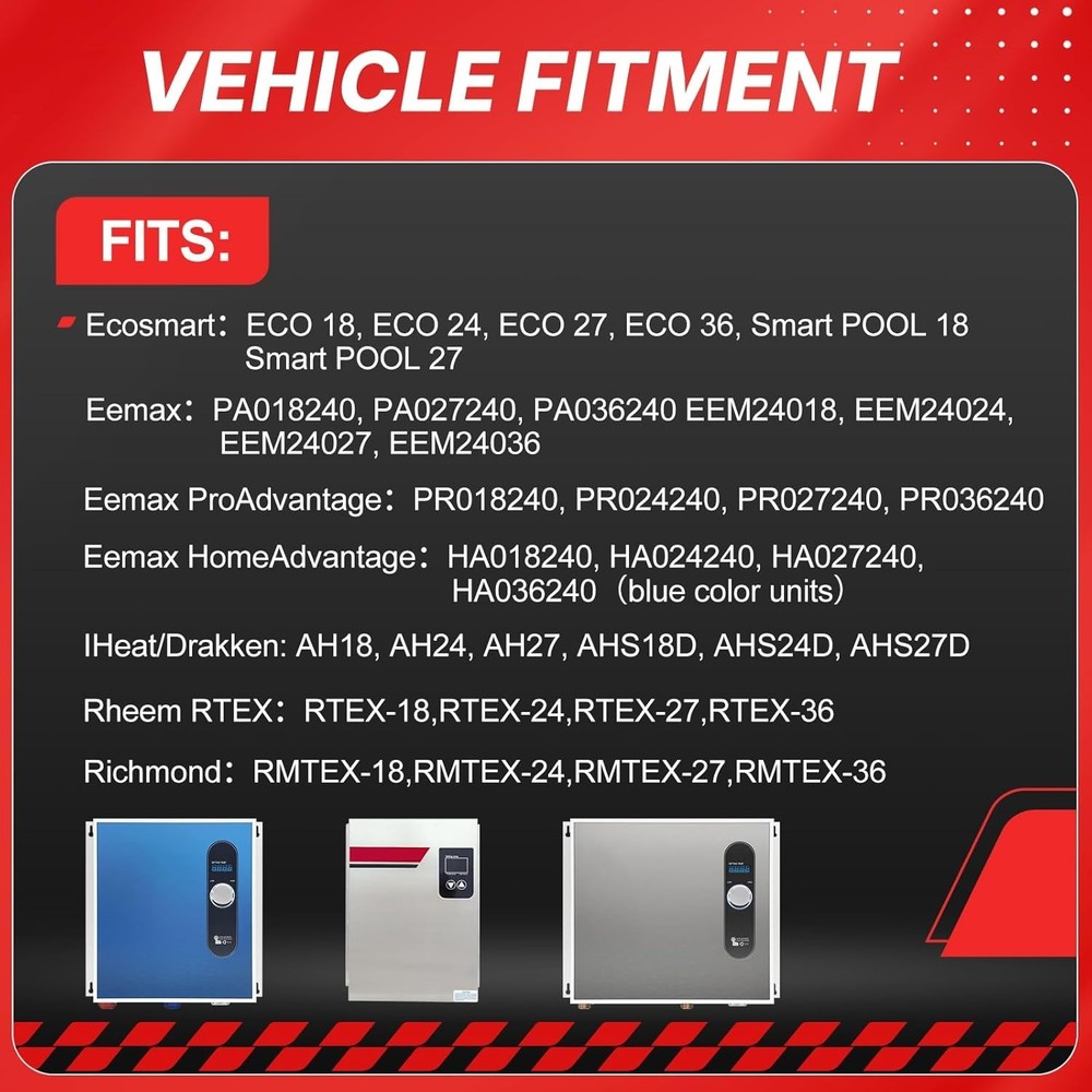 Titanium HE 90240 Heating Element Replacement for EcoSmart ECO 18 27 36 9KW 2...