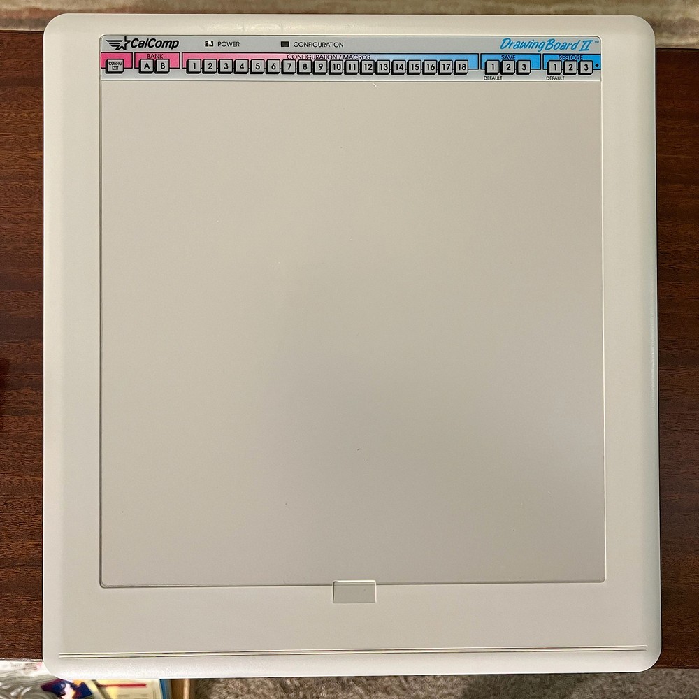 CALCOMP Drawing Board 2 II CAD Tablet AutoCad PC+16 Key Wireless+MORE-NOS!!