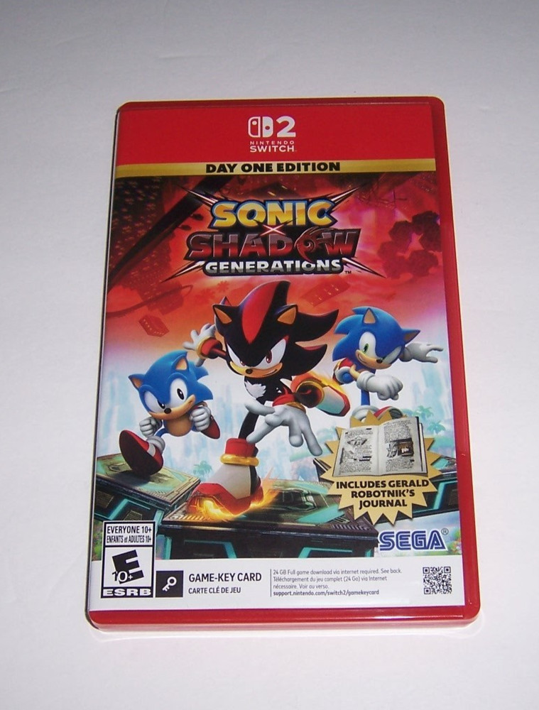 Original Box Case Replacement Nintendo Switch 2 for Sonic Shadow Generations