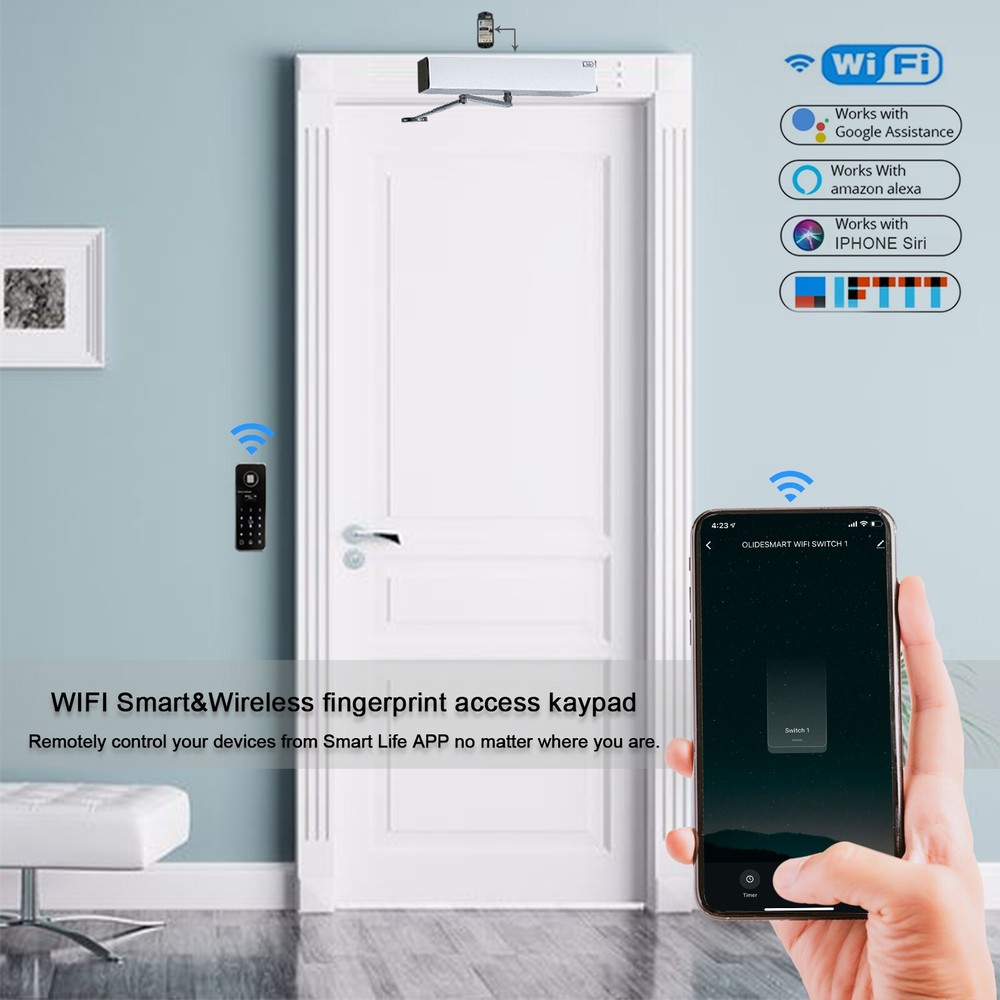 WIFI Smart Wireless Fingerprint Access Keypad Kit for Automatic Entry System