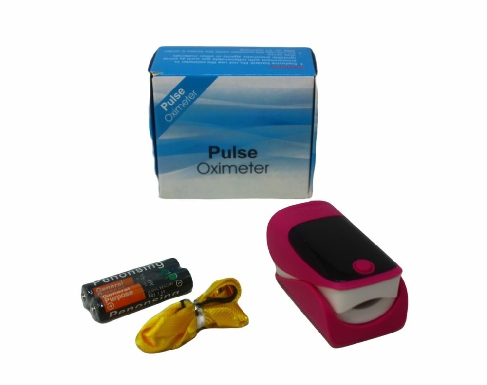Digital Fingertip Pulse Oximeter - Pink
