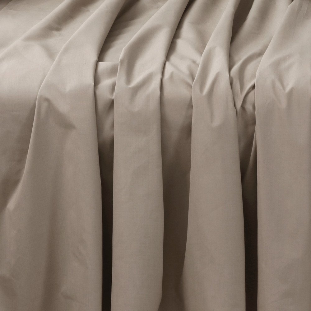 Beige Cotton Blend Flat Fitted Sheet Set Single/Double/Queen/King Bed Sheet