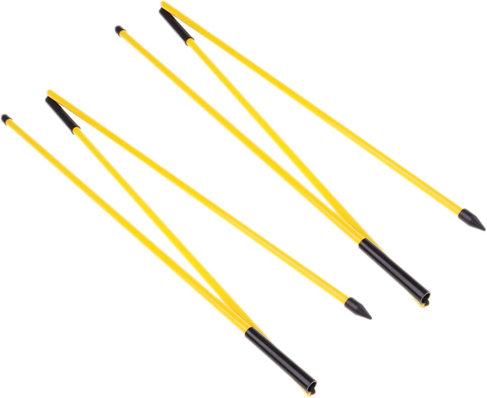 Golf Alignment Sticks 2 Pack Swing Training Aid Equipment Collapsible Trainer Pr