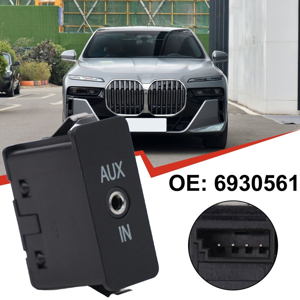 For-BMW 1 3 5 6 7 X3 For X5 SERIES E60 E61 E81 E87 E90 Audio Aux In Socket-Plug