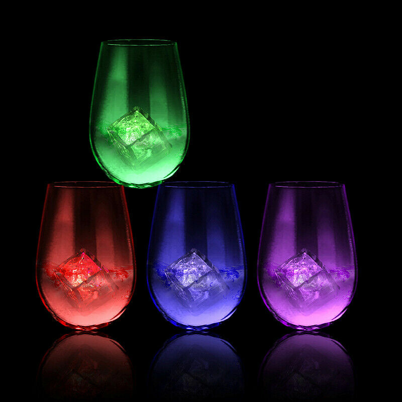 Light Up Ice Cube multi colors LED Glow Ice Cube ON/OFF -120 pack (10DZ)