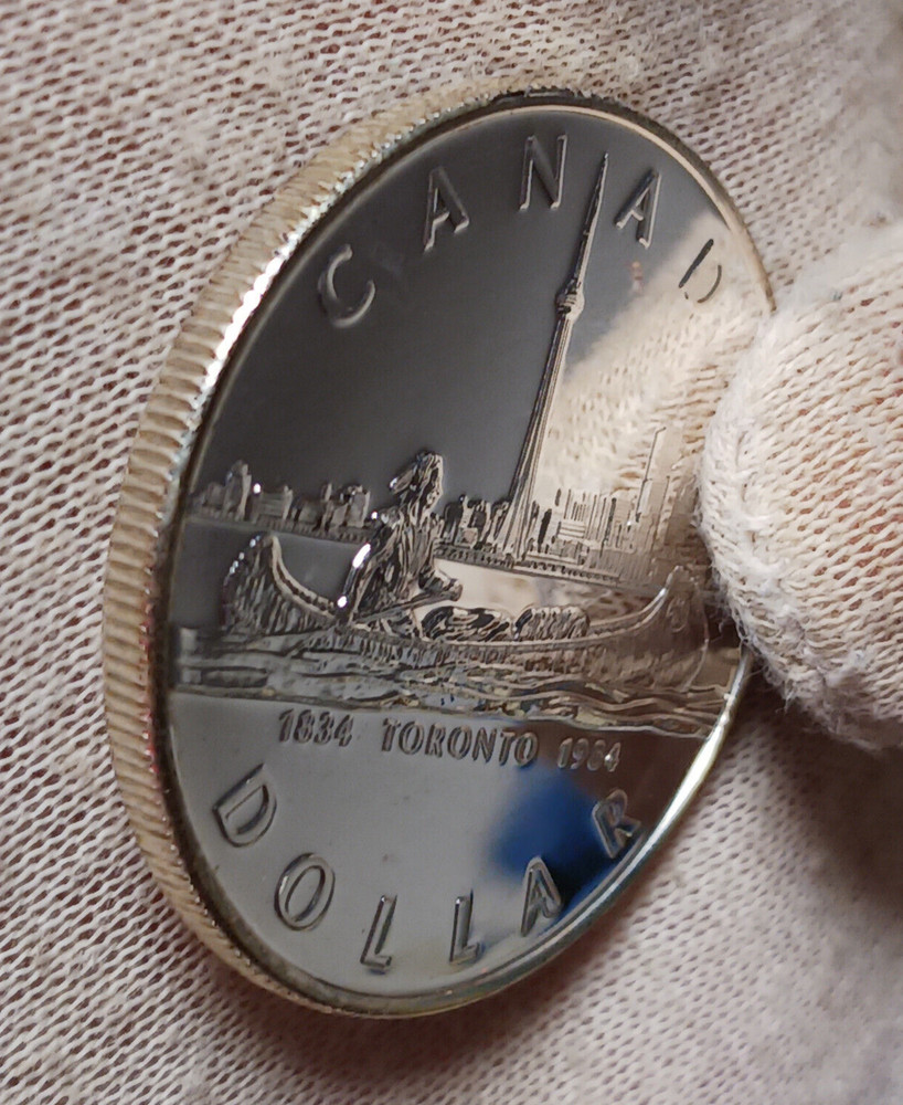 1984 Canada Silver Dollar BU - Toronto - Prooflike $1