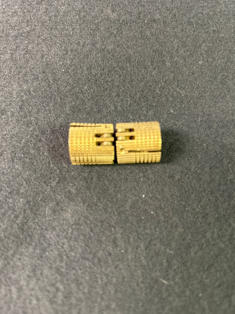 (5 Pack) 5/8 inch Concealed Barrel Hinge Brass