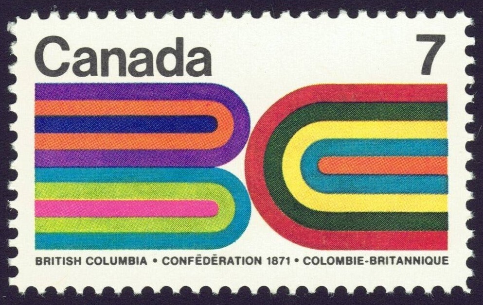 Canada sc#552 British Columbia Centennial, Mint-NH