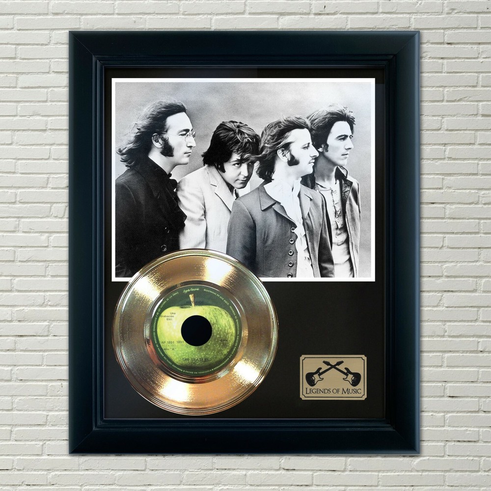 Beatles "Hey Jude" Framed 45 Gold Record Display