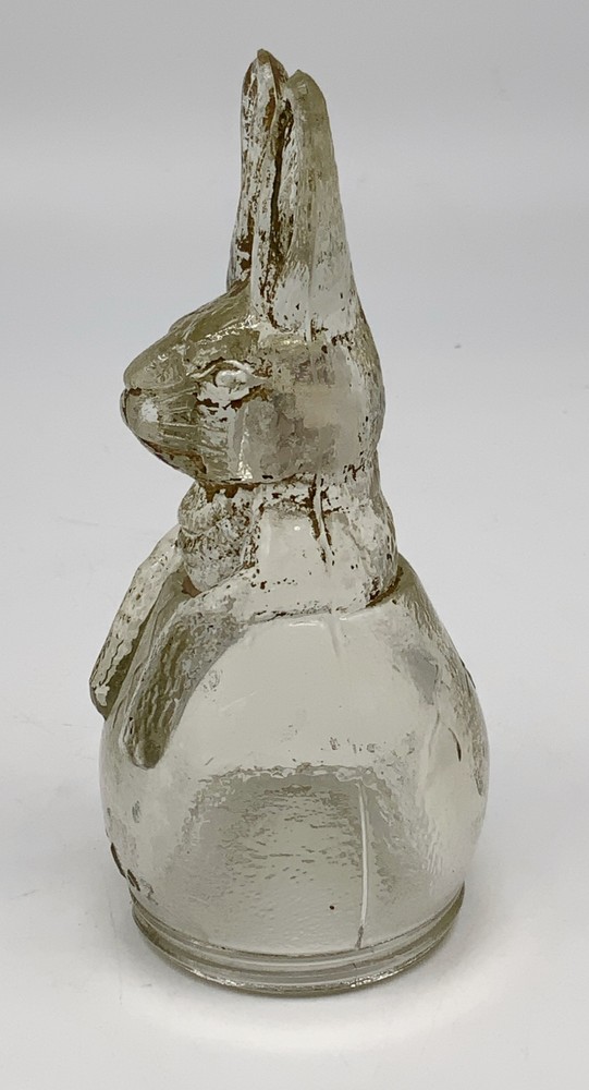 Antique glass Avor Rabbit Bunny candy container
