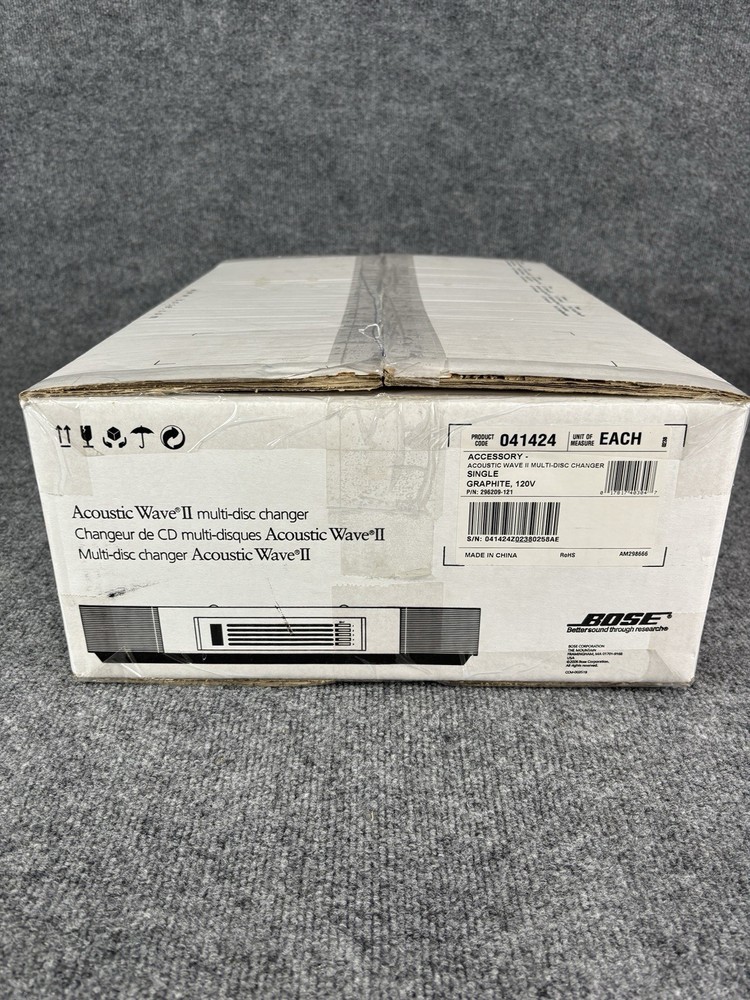BOSE Acoustic Wave II 5 Multi-Disc Changer Graphite New Open Box