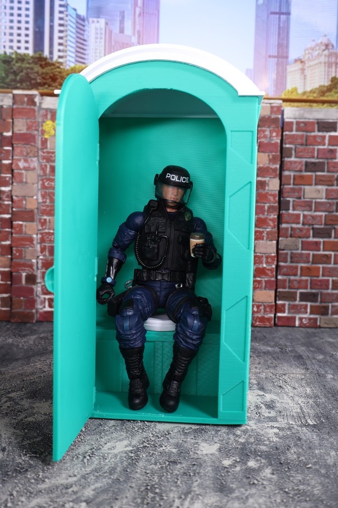 1/12 Scale 3D Printed Porta Potty Diorama