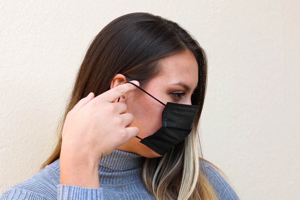 Equate Earloop Disposable Face Masks, Black, 25 Count