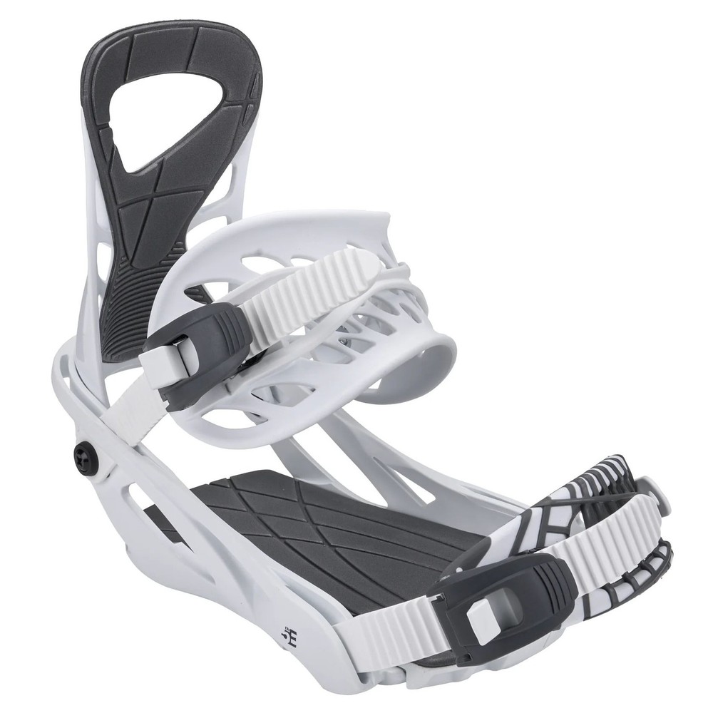 5th Element Covert 2 Men's Snowboard Bindings, White/Gray, Medium/Large MY26