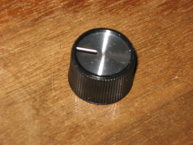 Heathkit Knob, black with metal insert