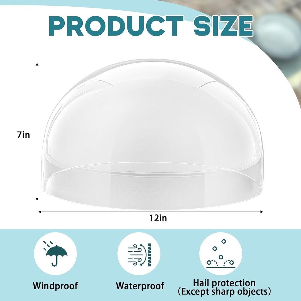 Durable 12x12 Skylight Replacement Dome - Energy Efficient Polycarbonate Cover