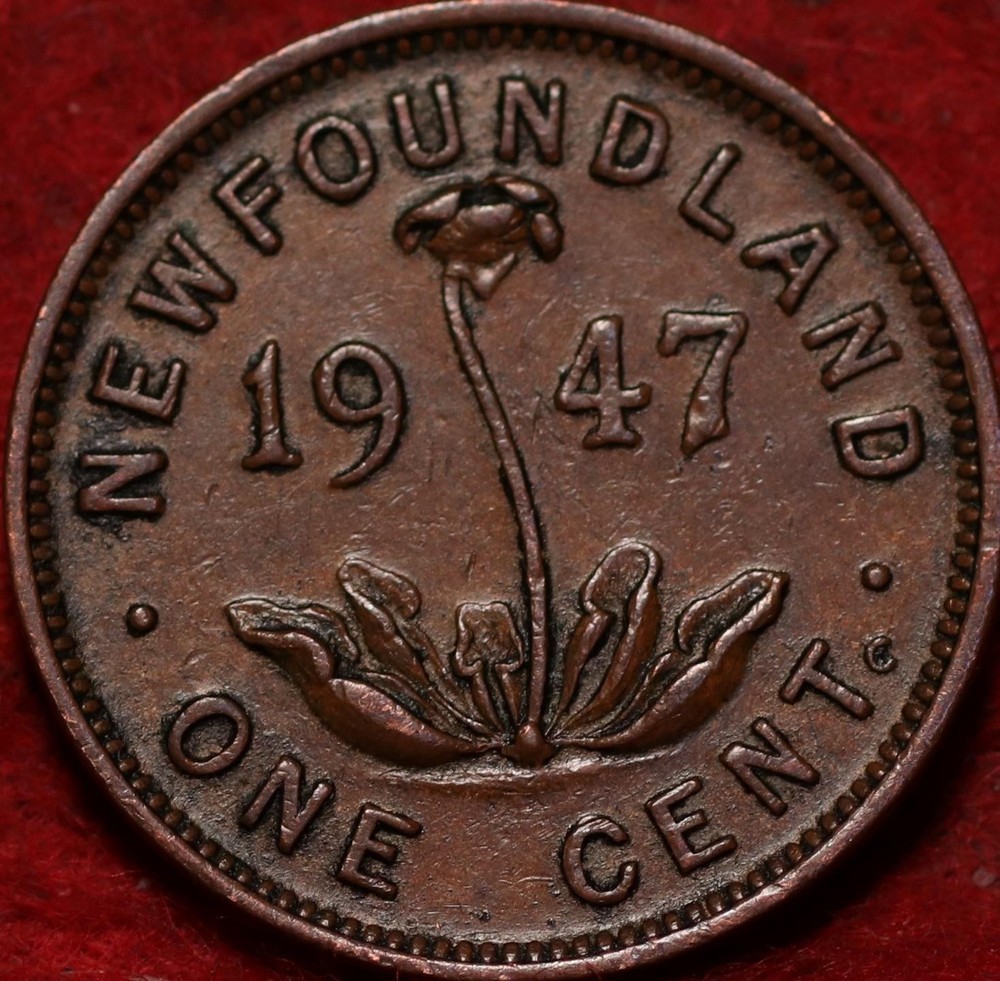 🇨🇦 1947-C Newfoundland 1 Cent Coin Canada