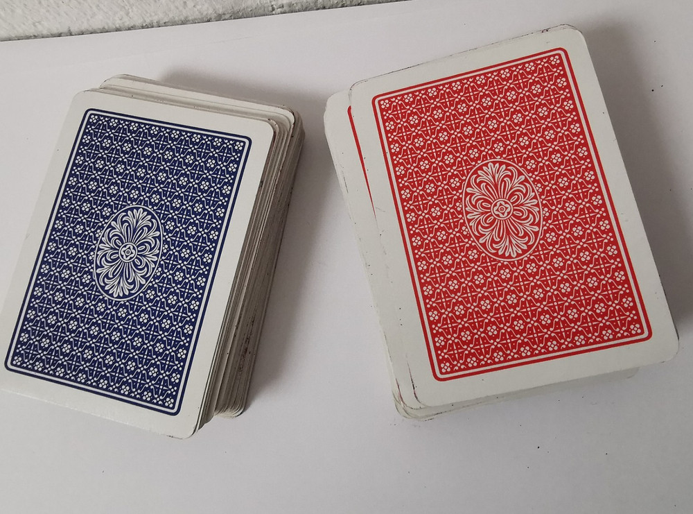 Solid Silver Mounted Playing Cards Case.