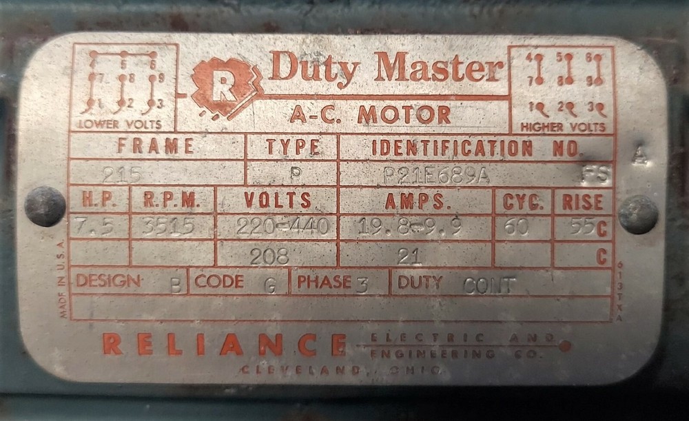 7.5 HP ECLIPSE SM-6623 TURBO BLOWER