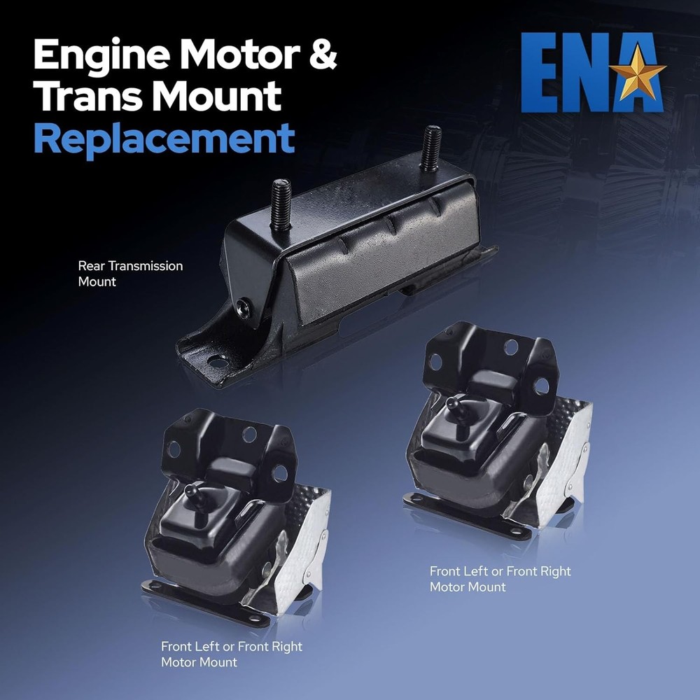 Front Engine and Trans Mount Set Compatible with Chevy GMC Cadillac 2007-2013