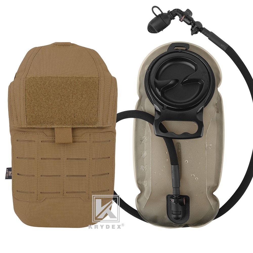 KRYDEX Tactical Hydration Carrier MOLLE Backpack Panel 1.5L Water Bladder