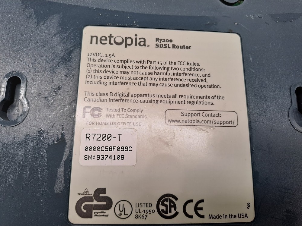 2X NETOPIA R7200 SDSL ROUTER 8 PORT