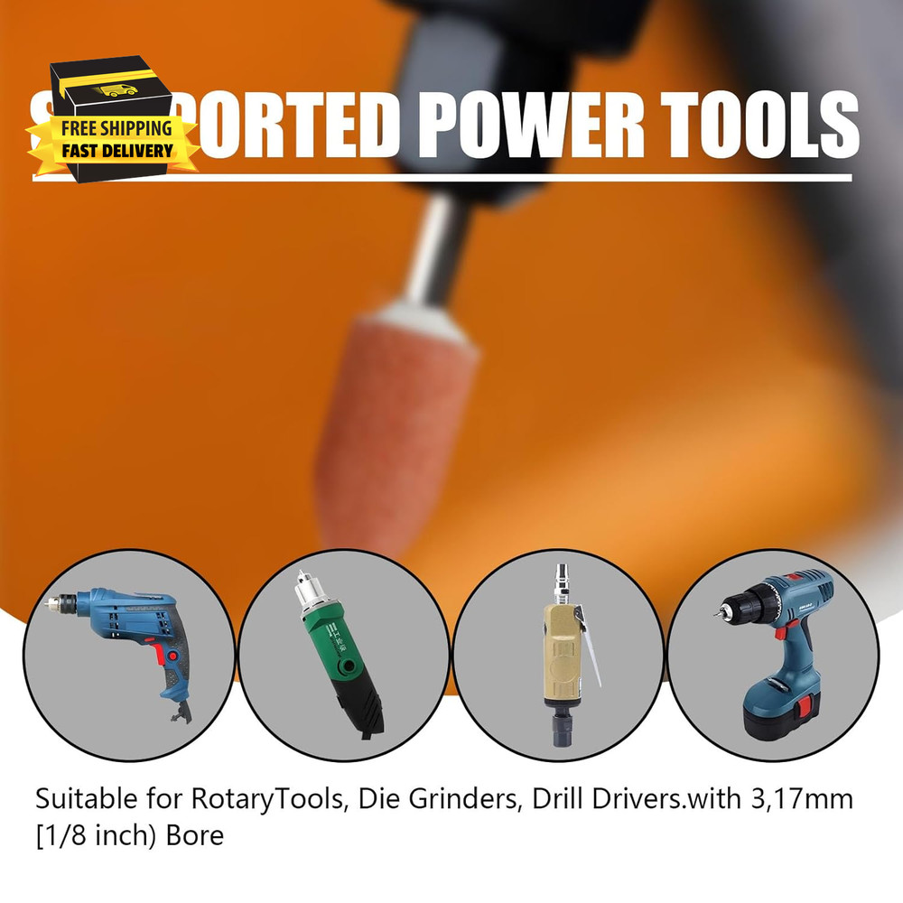 30Pcs Sanding Bits for Dremel Rotary Tool Grinding Stones Sanding Drill Bits wit