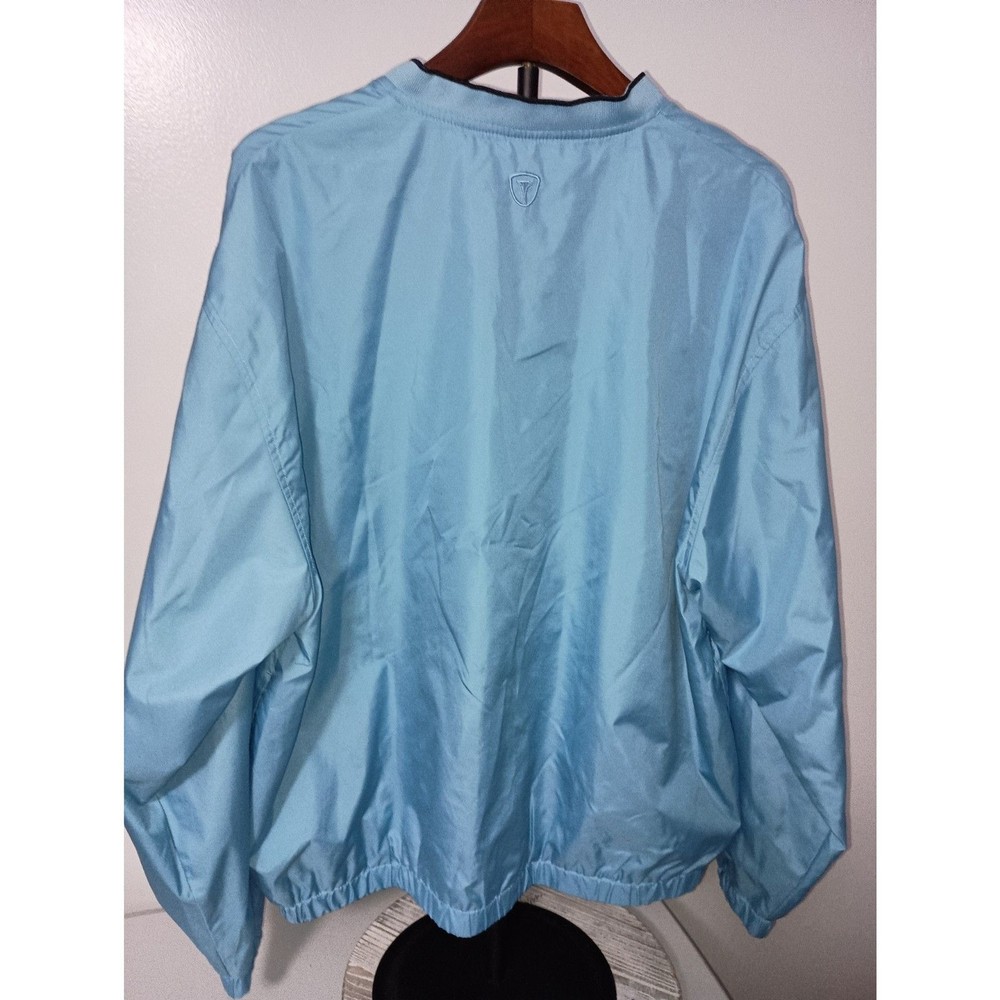 PRO TOUR, Blue Golf Pullover Golf Windbreaker,Men Size L