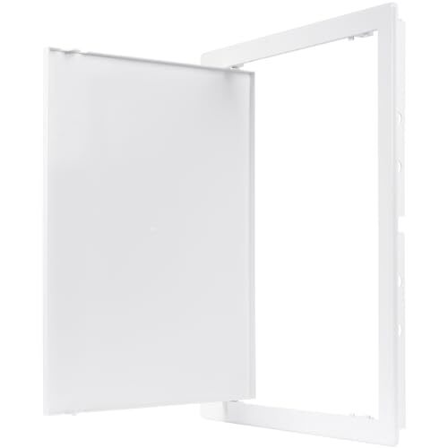 12" x 16" White Plastic Access Panel. Service Shaft Door Panel. Plumbing Elec...