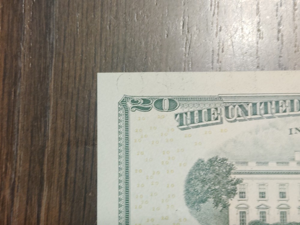 (2) 2017 A $20 UNC AND CONSECUTIVE BROKEN LADDER NOTES. WET INK TRANSFER ERROR!