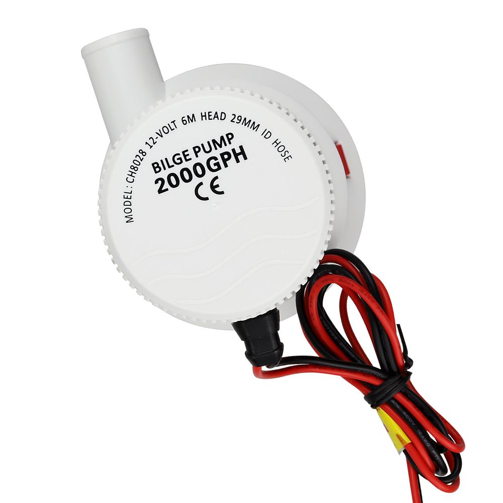 2000GPH New Bilge Boat Marine Water Pump 12V Submersible Plumbing Electric Pumps