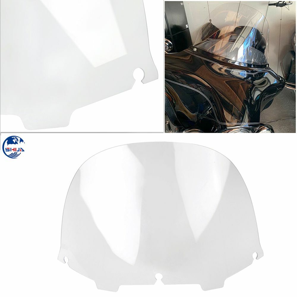 Clear Windshield Windscreen Fit For Harley Electra Glide Ultra Classic 1996-2013