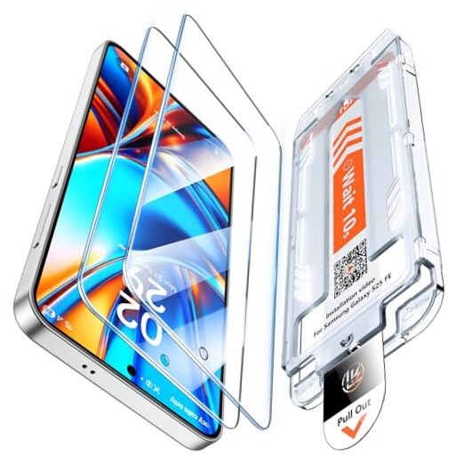 2 Pack for Samsung Screen Protector, Fingerprint Unlock, 0 Galaxy S25 FE