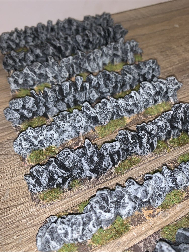 Warhammer Terrain Scenery Natural Stone Walls Bundle Miniature Model Gaming
