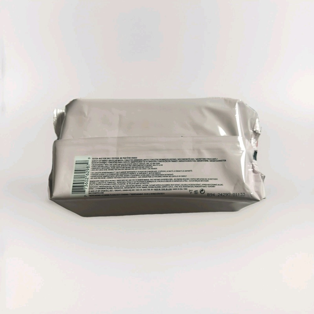 MAC GENTLY OFF WIPES + MICELLAR WATER 80 Sheets