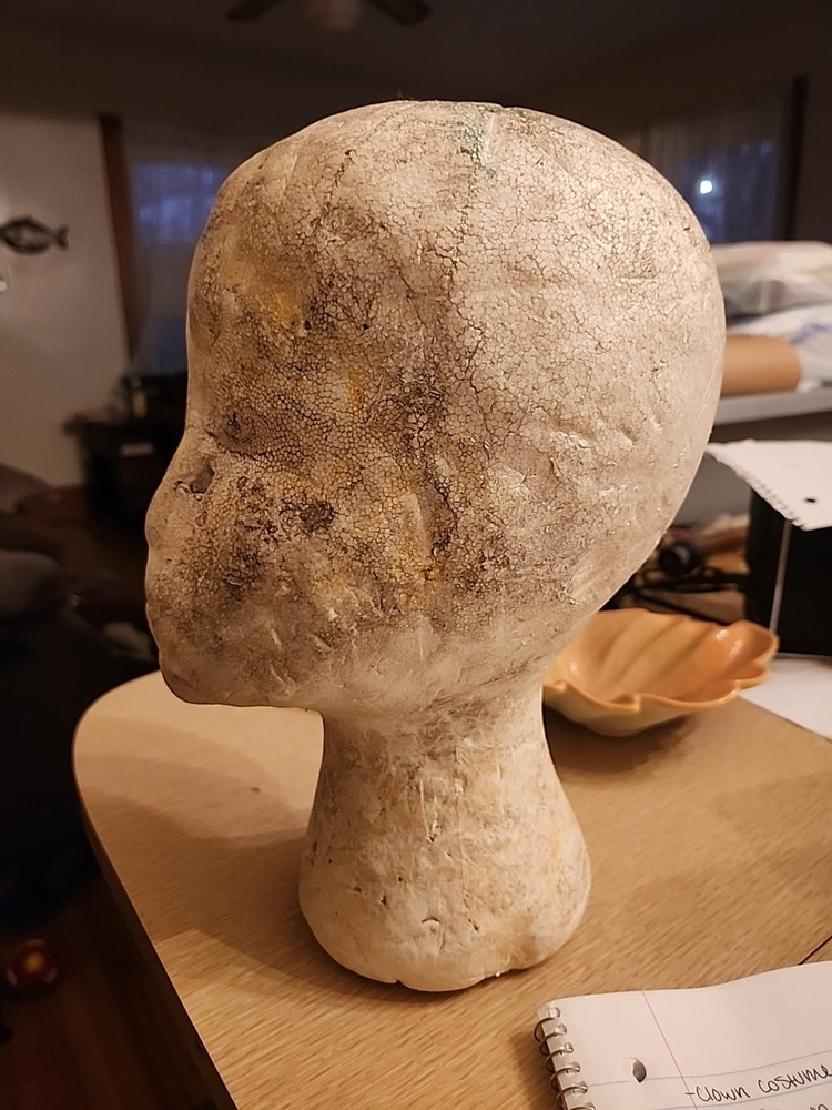 styrofoam mannequin head With Hole For Rod