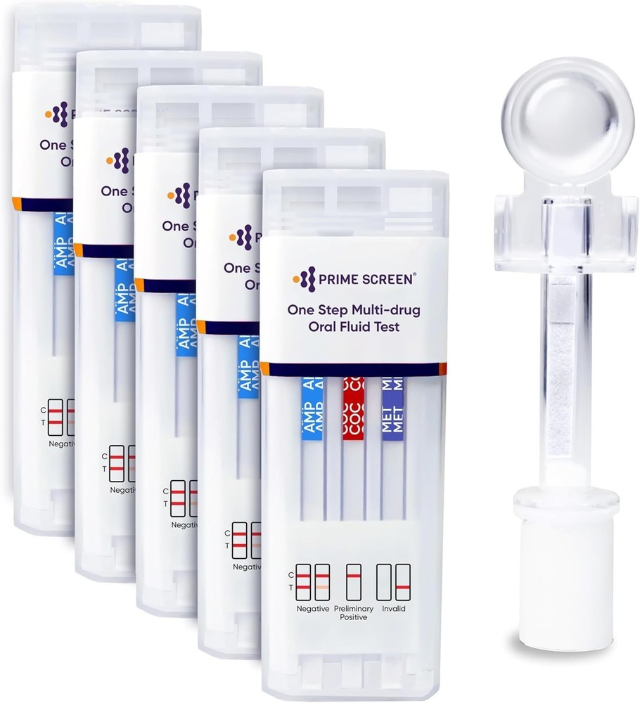 Odorless 5-Panel Oral Saliva Kit with Color Indicator for Accurate Testing