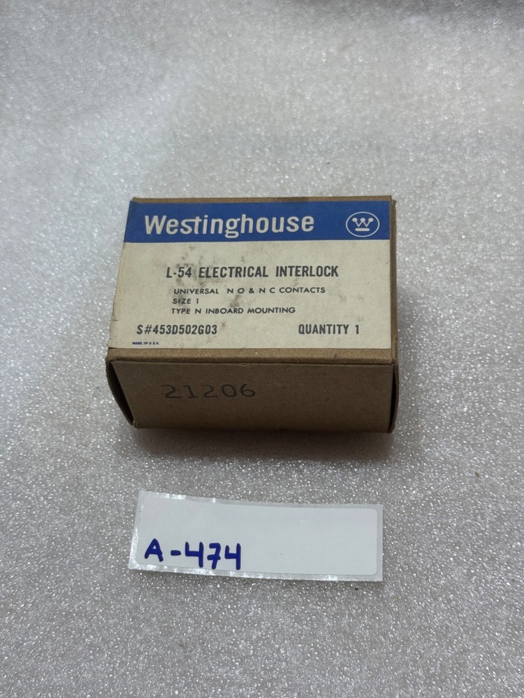 Westinghouse, Electrical Interlock, L-54