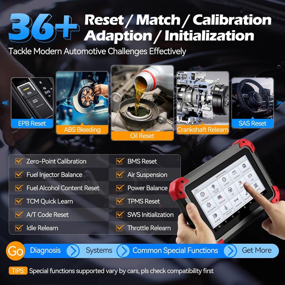XTOOL D7 OBD2 Scanner Bi-Directional All System Diagnostic Auto Scan E.CU Coding