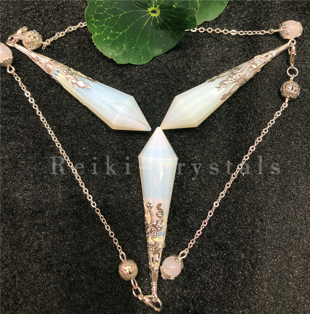 5pcs Wholesale Opal Stone Crystal Pendulum Dowsing Point Divination